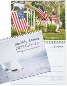 2027 Bayside Calendar closed and open